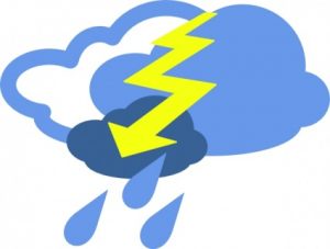 Bad day - picture of thunder clouds